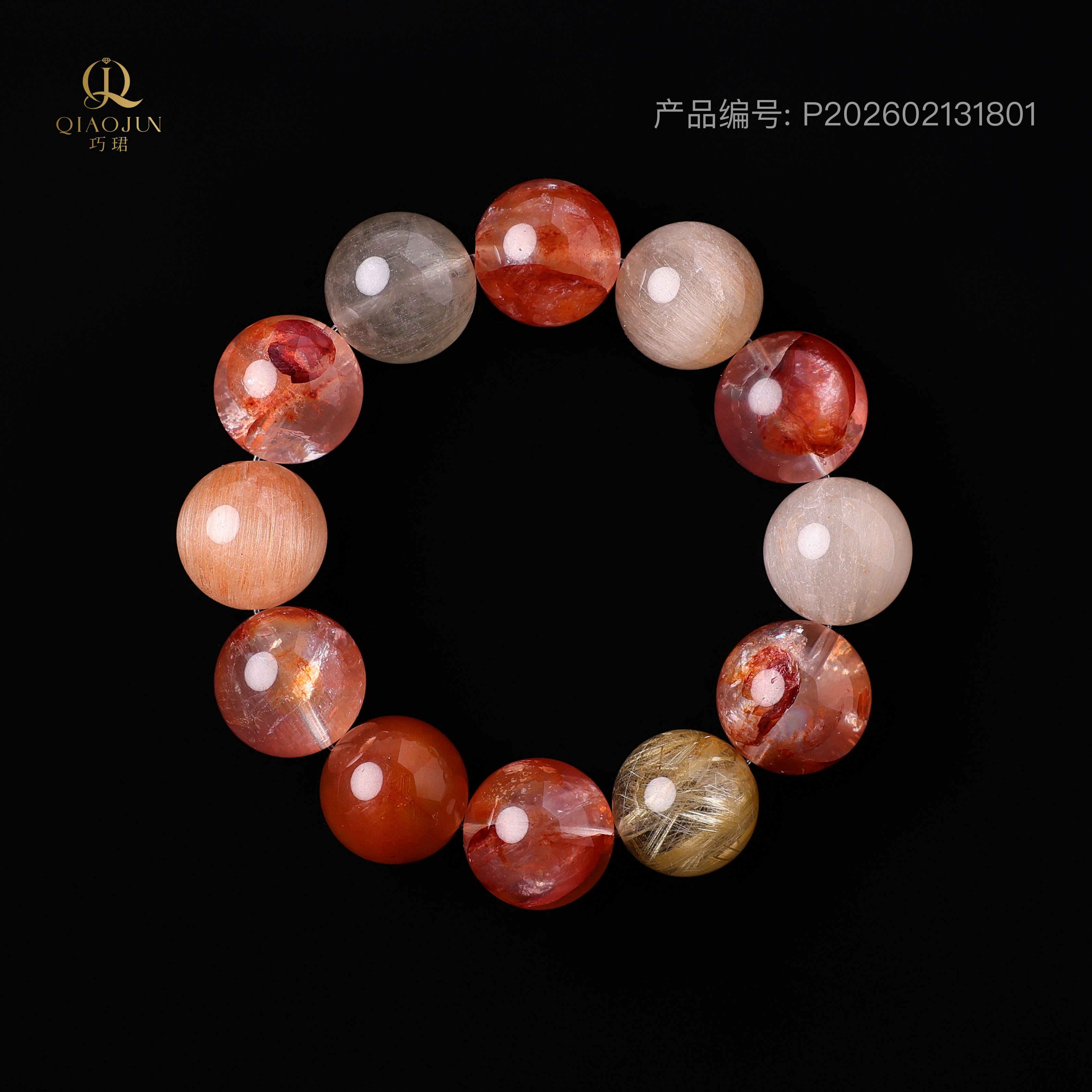 风流（彩兔毛橙胶花发晶75到80g）
