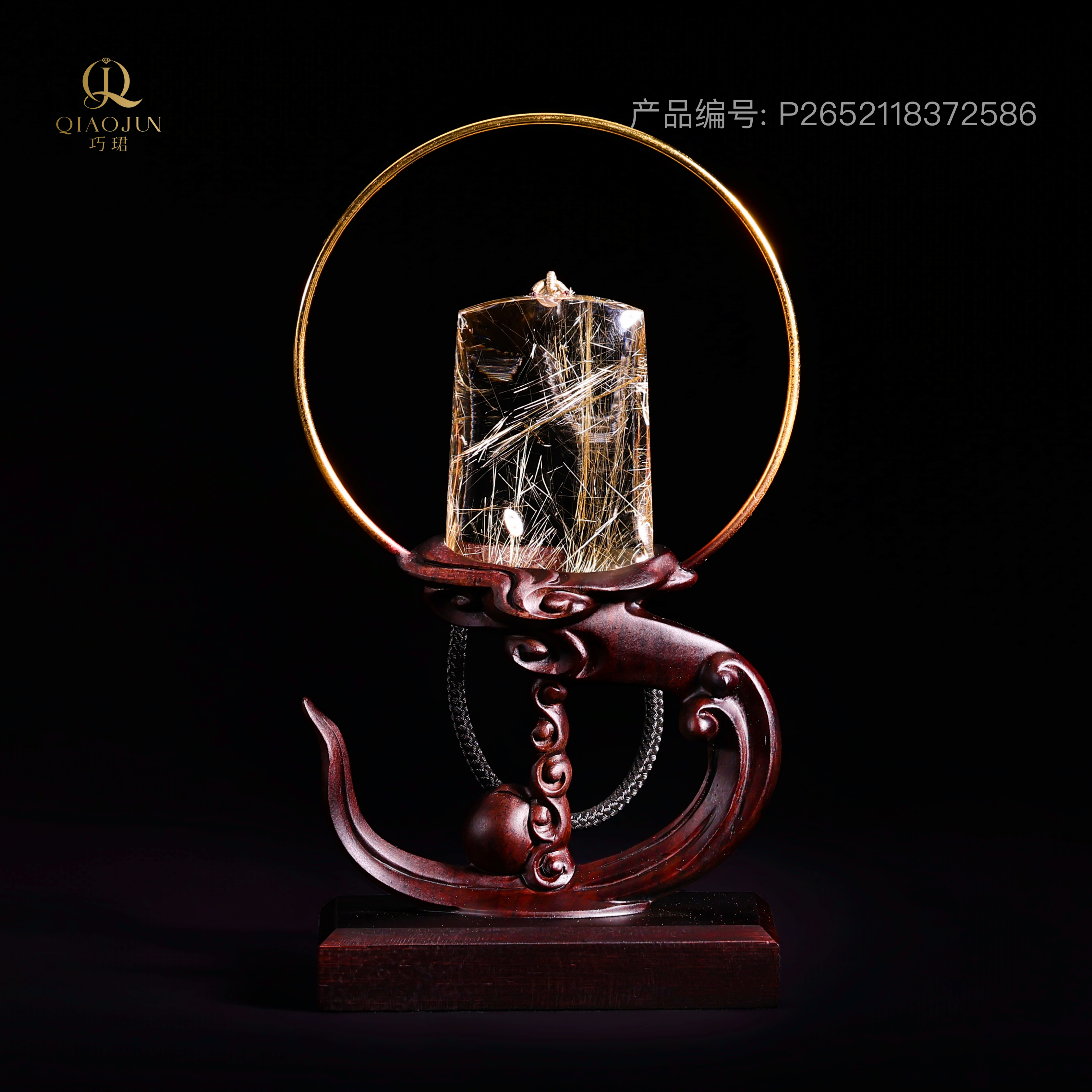钛晶摆件