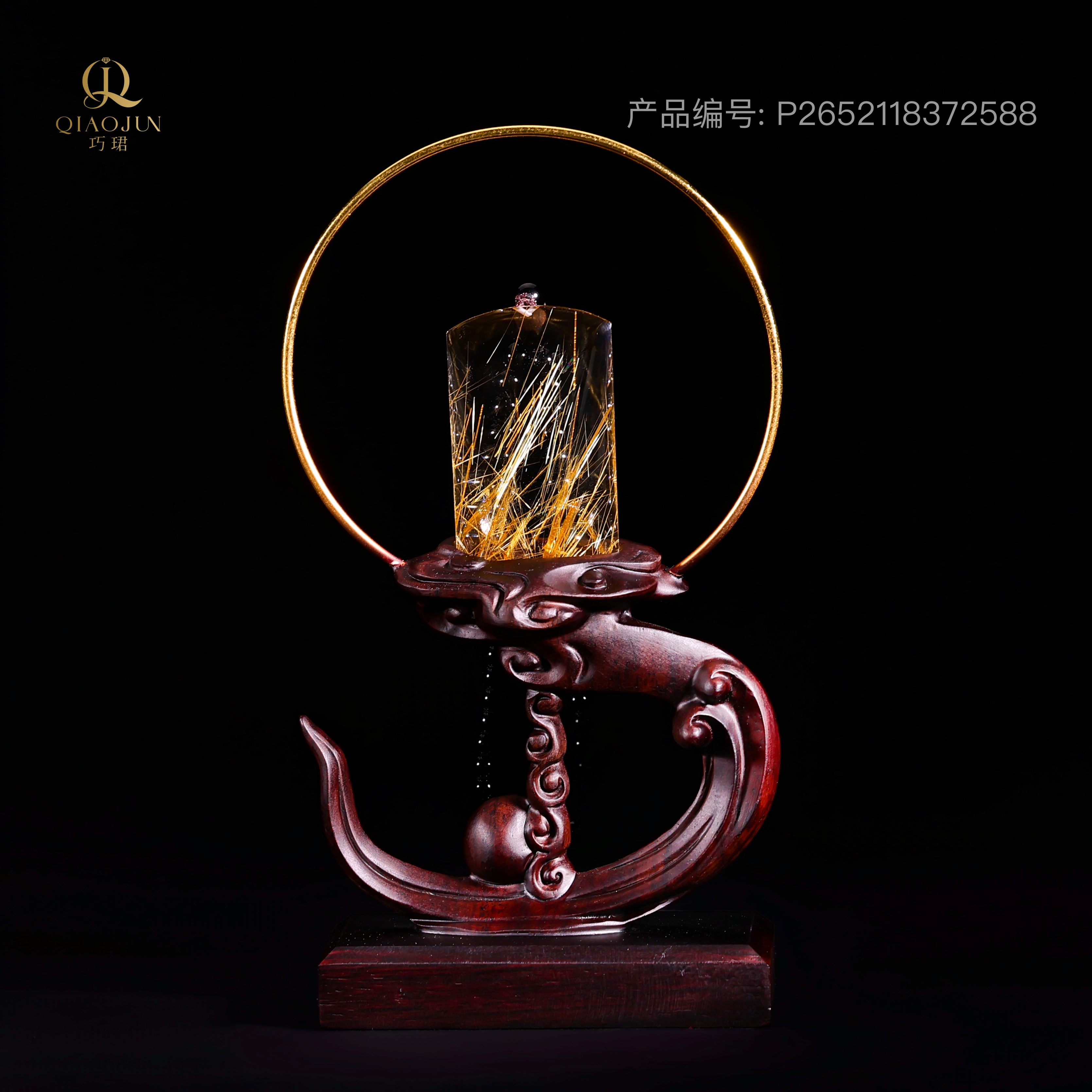 钛晶摆件